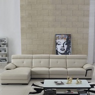 Modern minimalist fashion leather sofa size corner sofa L7 gray leather sofa