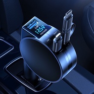 3-in-1 Type-C iPhone charging universal 60W car fast charger LED voltage detection