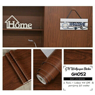 Wallpaper Stiker Dinding Motif Dan Karakter Premium Higth Quality Size 45cm X 10M TRIPLEX MERAH GH051 GH052