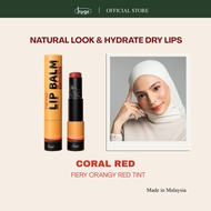 HYGR Natural Paper Tinted Lip Balm (5g) Hyaluronic Acid - Coral Red