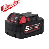 Milwaukee M18 Battery - 18V - 5Ah - High Discharge Current for Machine Tools - 1 Year