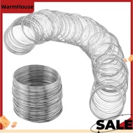 500 Loops Beading Jewelry Wire 22 Gauge Steel Memory Wire Bracelets Bulk Silver Cuff Bangle Findings