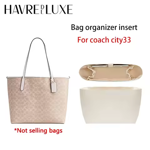 Bag Organizer Insert For Coach City33 Durable Waterproof Tote Bag Nylon Computer Storage Inner Modif