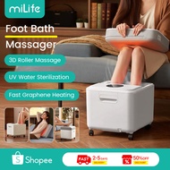 MiLife Foot Bath X6 3D Roller Massage UV Sterilization Fast Graphene Heating Foot Massage Machine Fo