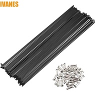 IVANES Cycle Spokes 170mm-290mm 26inch 27.5inch Electric Bike Flexible Black Stainless Steel