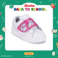 Bata บาจา รองเท้านักเรียนพละ ช่วงอายุ 3 - 5 ปี สายปรับระดับได้ สำหรับเด็กผู้หญิง รุ่น Unicorn สีขาว 