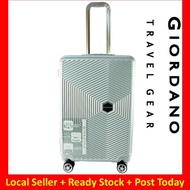 (RAYA 2019) NEW Giordano GA9863 24inch 4W ABS Hard Case Luggage – SilverRAYA 2019) NEW Giordano GA98