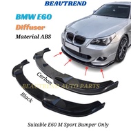BMW E60 M Sport Diffuser Bumper Lip Spoiler Lower Skirt 5 Series 520 523 525 528 530 535 540 550 M5 