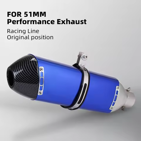 Universal 51MM Motorcycle Exhaust Muffler Pipe for crf150 crf230 crf250 crf300l rally S118