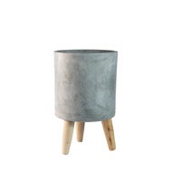♞Classy Elevated Cement Planter for House Plants | Cement Pots