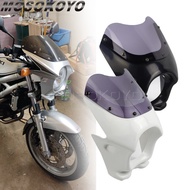 MY Cafe Racer Headlight Fairing Front Mask For Honda Suzuki Yamaha Kawasaki Ape Monkey Benri CB NSR 