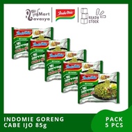 INDOMIE GORENG CABE IJO 85g - 1 PACK ISI 5 PCS - KOTA BANDUNG - LAVASYA MART