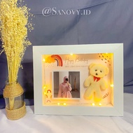 03 flowers frame 3d 15x20 boneka custom | FRAME FOTO | wisuda | PERNIKAHAN| BIRTHDAY  DLL