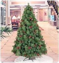 Artificial Christmas tree Christmas Tree Luxury Encrypted Artificial PVC Christmas Tree New Year Home Decoration 4Ft/5Ft/6Ft/7Ft/8Ft(Color:Green,Size:4ft/120cm) (Green 7ft/210cm) Fashionable