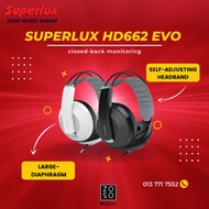 Superlux HD662 EVO closed-back monitoring headphone gaming headsets with removable earmuffs self-adj