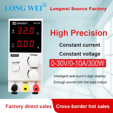 Longwei K3010D 3LED 30V 60V 5A 10A Regulated DC Power Supply Adjustable Laboratory Bench Voltage Reg