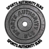 *Sports Authority 5lbs dumbell/barbell plates (per piece) brand new