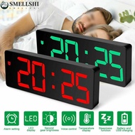 [smellingshine] Alarm Clock LED Display Digital Mirror Alarm Clock Battery/USB Alarm Clock