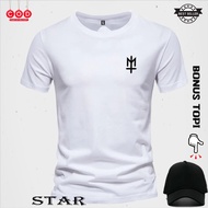 Bonus Plain Hat MTR Black Short Sleeve Men's & Women's T-Shirts Premium Quality Combed Cotton Distro