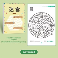DreamBaby Maze Labirin Game Buku Aktivitas Anak Permainan Labirin Berpikir Perhatian Kecerdasan Berm