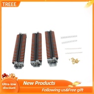 treee DIN Rail Terminal Kit 3 Pcs Flame Retardant Wire Connector with 6 Marker Strips for 28-12AWG S