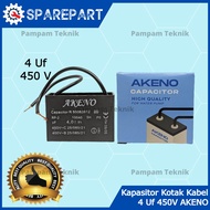 Capacitor CAPACITOR 4Uf Micro 450V AKENO 4 UF CONDENSOR BOX CABLE