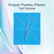 Dropper pipettes 1ml plastic disposable pipettes dropper