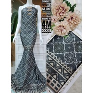 GGMM  KAIN PASANG, SB LINE SONGKET PRINTED!! EXCLUSIVE!!BIDANG 45"/4 METER