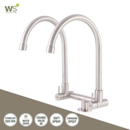 WS ก๊อกเดี่ยวอ่างซิงค์ 2 คอ แบบตั้งพื้น รุ่น Wang WS-0333