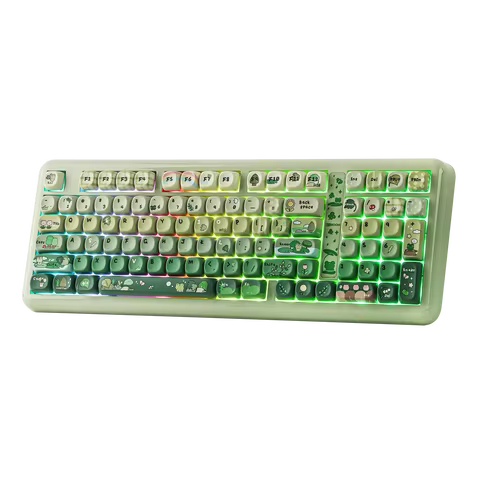 KiiBOOM Phantom98 Lite 96% ANSI US Layout Gasket Tri-mode Wireless Ergonomic Mechanical Gaming Keybo