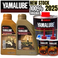100% JAMINAN ORIGINAL YAMALUBE 4T 20W40 AT 10W40 SEMI SYNTHETIC SCOOTER ENGINE OIL MINYAK HITAM 0.8L