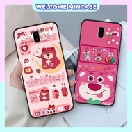 Samsung J6 / J6 Plus / J6 + Case With Lotso Strawberry Bear Print, Cute Brown Bear