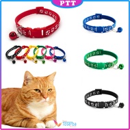 PTT Kalung Kucing Lonceng Hewan Peliharaan Tali Leher Anjing Kecil Lonceng Pet Collar Dog Kitten Adj