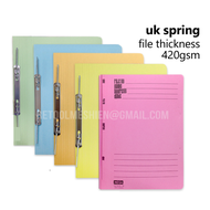 50pcs (1ctn) Super Thick Durable 420gsm MEGA 102 (PM) FLAT FILE (UK) SPRING FILE