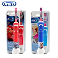 Oral B Children Electric Toothbrush Sonic Dental Oral Clean for 3 Years+ Kid Soft Brush Charging Tooth Brush with Caton StickersTH