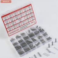OKHALLO 300PCS/box Compression Spring Assortment Kit, with 23 Sizes DIY Tools Small Springs, 304 Sta