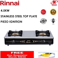 Rinnai Tornado Burner Gas Stove 4.5kW Fire RI602HTB [ Ready Stock ]
