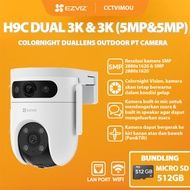 EZVIZ H9C DUAL 3K & 3K (5MP&5MP) COLORNIGHT DUALLENS OUTDOOR PT CAMERA FREE MICRO SD 512GB