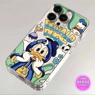 Alfacase Casing Iphone Couple Donald Bebek Lucu Case Bening Clear Case Iphone 13 12 11 PRO MAX 14 15
