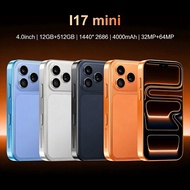 【Best Seller】New Mini Smartphone I17 Promax Mini | 4.0" HD Mini Phone | 5G/4G Network Handphone | Me