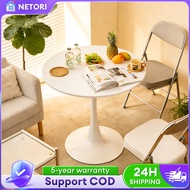 80/70/60cm Nordic Round Table Coffee Tea Desk Dining Table Meja Kopi Sofa Side Table Meja Perbincang