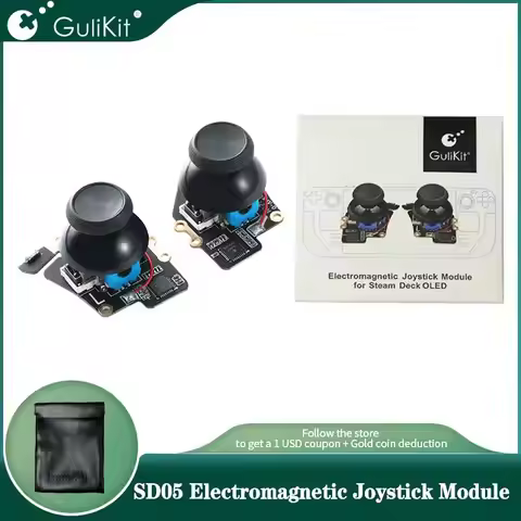 Gulikit SD05 Electromagnetic Joystick Module for Steam Deck OLED Patented No Drifting Joystick Desig