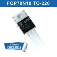 5pcs FQP70N10 TO-220 70N10 TO220 70A/100V N-channel MOSFET Transistor new original