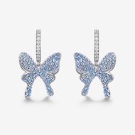 [With Box] HEFANG HEFANG Jewelry Sparkling Butterfly Earrings Elegant Smart Gift