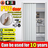 [Can be used for 10 years] CASEARR Accordion sliding Door 200*150CM simple folding door indoor No drilling required Can be cut freely to suit all sizes  Environmentally friendly material Formaldehyde-free Sliding door folding PVC