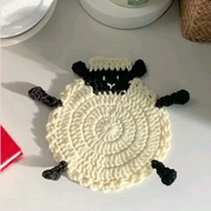 Sheep Sheep Sheep | Handmade Crochet Coaster | Knitted Coasters