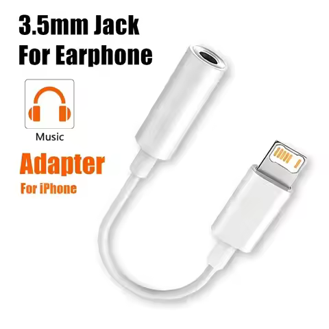 For iPhone Lighting to 3.5mm Headphone Adapter iOS AUX Audio Jack Cable For iPhone 11 12 13 14 Pro M