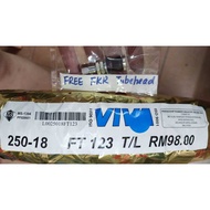 BUY 1 FREE 1 TUBEHEAD [100% ORIGINAL] VIVA FT123 TYRE YEAR 2025 250-18 TUBELESS