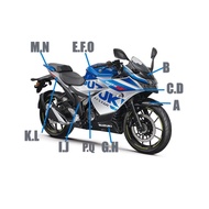 GIXXER SF250 車殼 下擾流 整流罩 左右上整流罩 前燈罩 油箱飾蓋 車身蓋 SUZUKI 台鈴 原廠 1個 A.土除 消光藍YUA