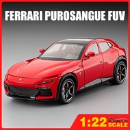 KLT 1:22 Ferrari Purosangue FUV Diecast Model Car Alloy Cars Toys Collection Gift For Kids Boy GirlH